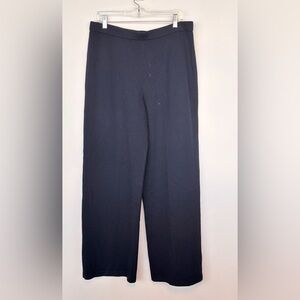 St. John Dark Blue Wide Leg Pants